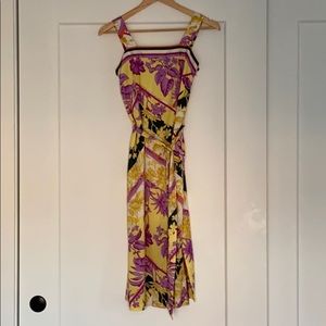 Scarf print midi dress!